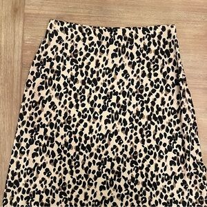 Halogen Leopard Print Pencil Skirt